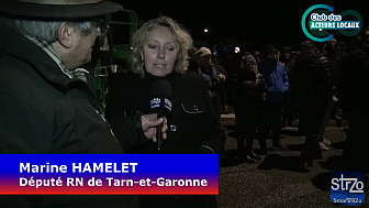 Mobilisation Agricole du Tarn-et-Garonne - interview de Marine Hamelet Député RN du Tarn-et-Garonne